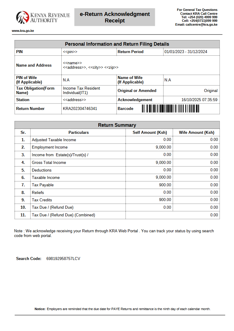 KRA NILL RETURN version 001 Preview